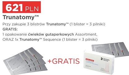 TruNatomy / 3 x 3 szt. + GRATIS: 1 x Guttapercha TruNatomy (Ass.) + 1 x TruNatomy Sequence (3 szt.)