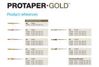 ProTaper Gold / 4 x 6 szt. (dowolne rozmiary) + GRATIS: 1 x ProTaper Gold 6 szt. (S1)