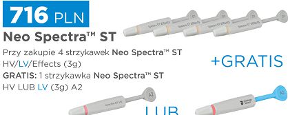 Neo Spectra ST / uzup. 4 x 3g (dowolne kolory) + GRATIS: Neo Spectra ST HV lub LV 3g (A2)