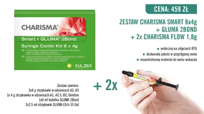 Charisma Smart Combi Kit / 8 x 4g + Gluma 2Bond 4ml + GRATIS: 2 x Charisma Flow 1,8g