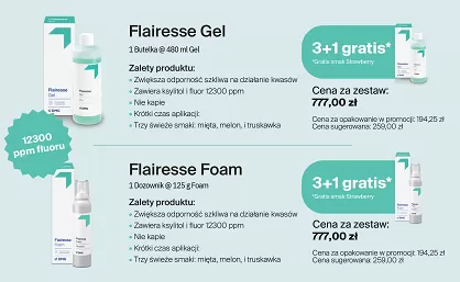Pianka do fluoryzacji Flairesse / 3 x 125g + 1 x 125g GRATIS