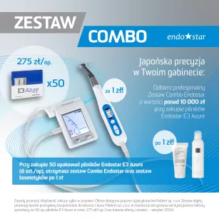 Promocyjny zestaw Combo: 50 x Endostar Azure 6 szt. (dowolne rozmiary) + Endostar Provider + Endostar Navigator + kabel