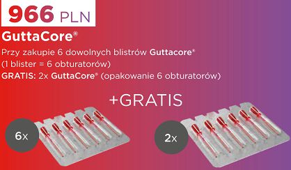 GuttaCore / 6 x 6 szt. (dowolne rozmiary) + GRATIS: 2 x GuttaCore 6 szt. (rozm. 25)