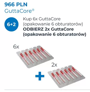 GuttaCore / 6 x 6 szt. (dowolne rozmiary) + GRATIS: 2 x GuttaCore 6 szt. (rozm. 25)