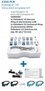 Palodent V3 Complete Kit + GRATIS: 2 x Palodent V3 Ring (Universal lub Narrow) + 1 x Matryce Palodent V3 EZ Coat (7,5mm) 50 szt.