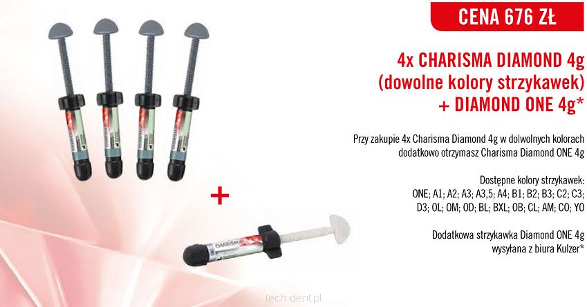 Charisma Diamond / 4 x 4g (dowolne kolory) + GRATIS: Charisma Diamond ONE 4g