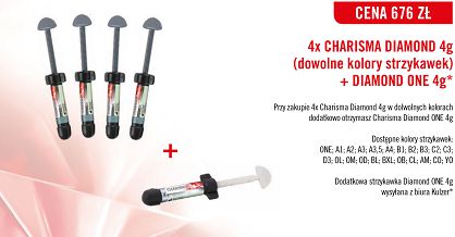 Charisma Diamond / 4 x 4g (dowolne kolory) + GRATIS: Charisma Diamond ONE 4g