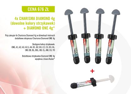 Charisma Diamond / 4 x 4g (dowolne kolory) + GRATIS: Charisma Diamond ONE 4g