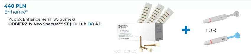 Gumki polerskie Enhance 2 x 30 szt. (dowolne kształty) + GRATIS: 1 x Neo Spectra ST (3g) A2 HV lub LV
