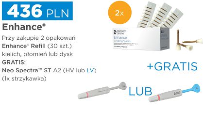 Gumki polerskie Enhance 2 x 30 szt. (dowolne kształty) + GRATIS: 1 x Neo Spectra 3g (A2) HV lub LV