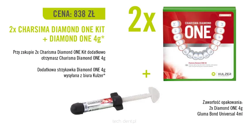 2 x Charisma Diamond ONE Kit + GRATIS: 1 x Charisma Diamond ONE 4g