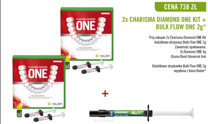 2 x Charisma Diamond ONE Kit + GRATIS: 1 x Charisma Bulk Flow One 2g