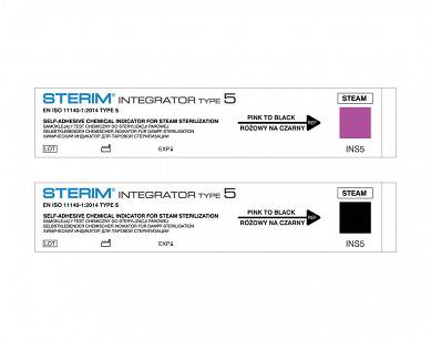 Chemiczne testy paskowe samoklejące Sterim® Integrator 5 / 250szt.