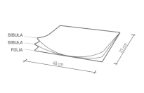 Jednorazowe serwety NORMADENT 33 x 48 cm / rolka 40 szt.