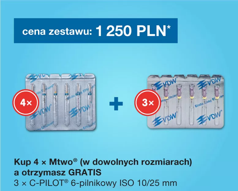Mtwo 4 x 6 szt. (dowolny rozmiar) + GRATIS: 3 x C-Pilot 10/25mm (6 szt.)