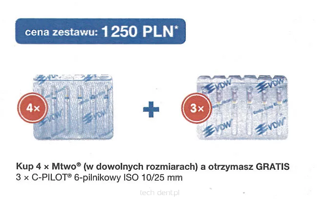 Mtwo 4 x 6 szt. (dowolny rozmiar) + GRATIS: 3 x C-Pilot 10/25mm (6szt.)