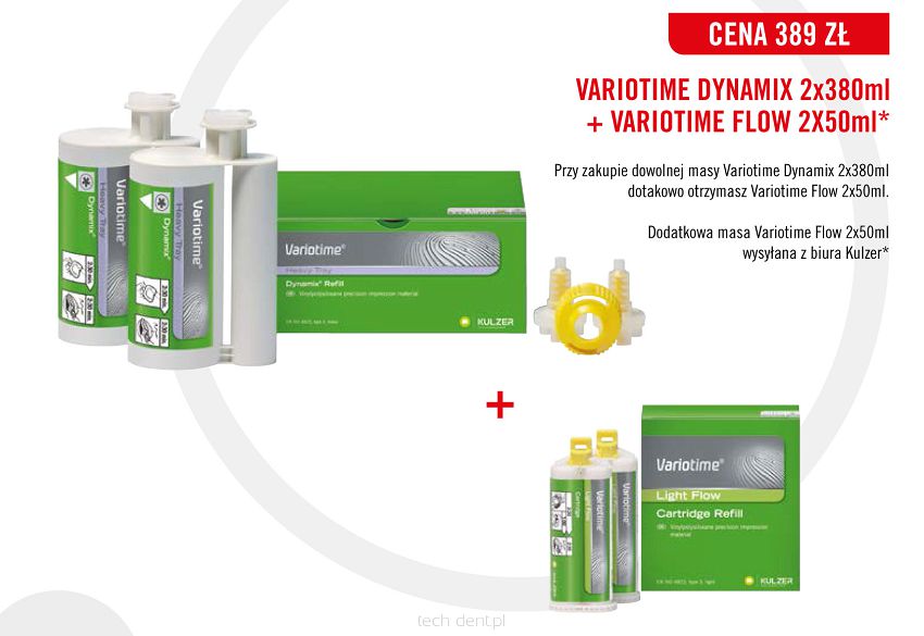 Variotime Dynamix / 2 x 380ml + GRATIS: Variotime Light Flow 2 x 50ml