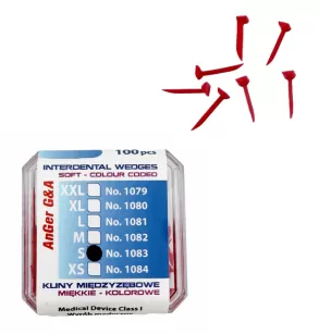 Kliny elastyczne międzyzębowe AnGer / 100 szt.