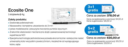 Ecosite One / 5 x strzykawka 4g + GRATIS 2 x 4g