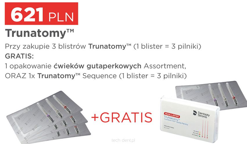 TruNatomy / 3 x 3 szt. + GRATIS: 1 x Guttapercha TruNatomy (Ass.) + 1 x TruNatomy Sequence 3 szt.