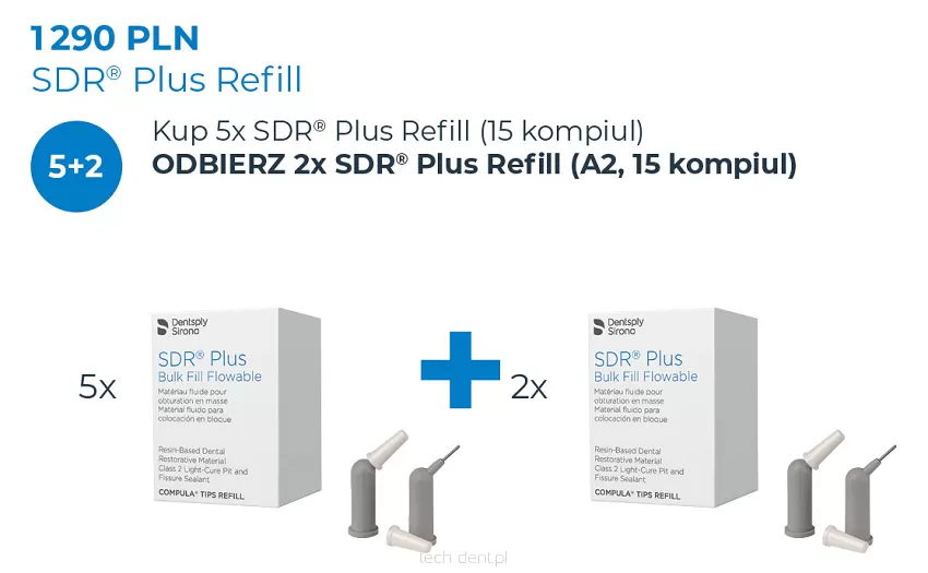 SDR Plus Refill / 5 x 15 x 0,25g (dowolne kolory) + GRATIS: 2 x SDR Plus 15 x 0,25g (A2)