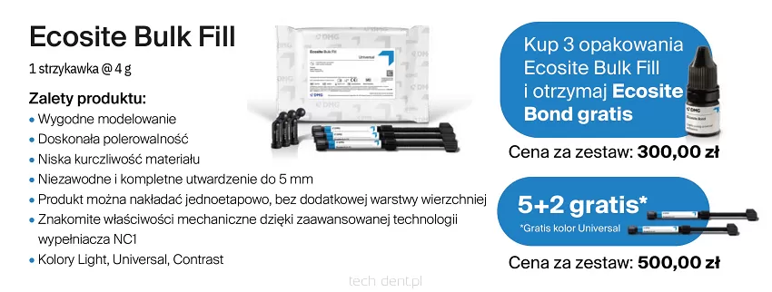 Ecosite Bulk Fill / 3 x 4g + Ecosite Bond 5ml GRATIS