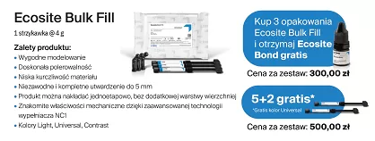 Ecosite Bulk Fill / 3 x 4g + Ecosite Bond 5ml GRATIS