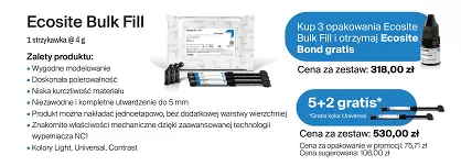Ecosite Bulk Fill / 3 x 4g + Ecosite Bond 5ml GRATIS