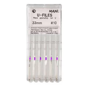 Pilniki Mani Ultrasonic U-Files 33mm / 6szt. 