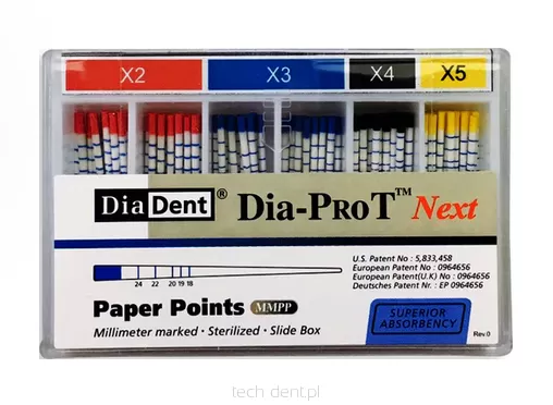 Sączki papierowe Protaper Next Dia-Pro T Diadent / 100 szt.