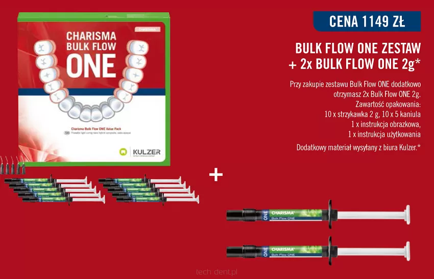 Charisma Bulk Flow One zestaw (10 x 2g) + GRATIS: 2 x Charisma Bulk Flow One 2g