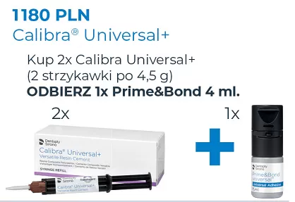 2 x Calibra Universal+ (2 x 4,5g) + GRATIS: 1 x Prime & Bond 4 ml