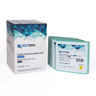 Bowie & Dick pakiet testowy do kontroli sterylizacji parą AQTlabo / 10 szt.