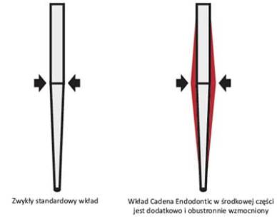 Wklady z włokna szklanego Cadena Endodontic / 10szt. + wiertło kalibrujące