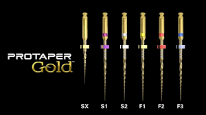 ProTaper Gold / 4 x 6 szt. (dowolne rozmiary) + GRATIS: 1 x ProTaper Gold 6 szt. (F2/25mm) + 1 x Guttapercha Protaper Gold (F2)