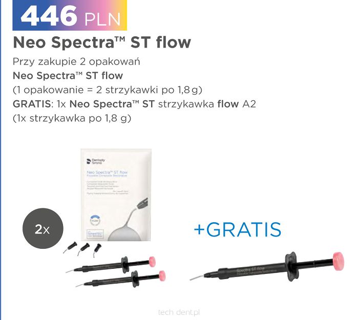 Neo Spectra ST flow / 2 x 1,8g (dowolne kolory) + GRATIS: Neo Spectra flow 1x1,8g (A2)