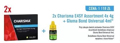 2 x Charisma E4SY Assortment 4 x 4g + GRATIS: Gluma Bond Universal 4ml