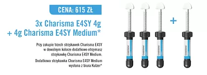 3 x Charisma E4SY / uzup. 4g + GRATIS: Charisma E4SY 4g (Medium)