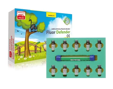 Fluor Defender maxi / 10 x 1ml + komplet pędzelków