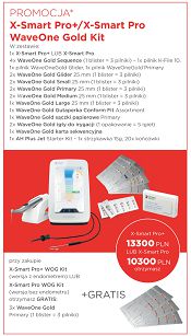 Mikrosilnik endodontyczny X-Smart Pro+ (wersja z endometrem) / X-Smart Pro (wersja bez endometru) + WaveOne Gold Kit + GRATIS: 3 x WaveOne Gold 3 szt. (Primary)