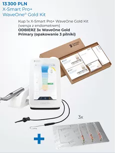 Mikrosilnik endodontyczny X-Smart Pro+ (wersja z endometrem) + WaveOne Gold Kit + GRATIS: 3 x WaveOne Gold 3 szt. (Primary)