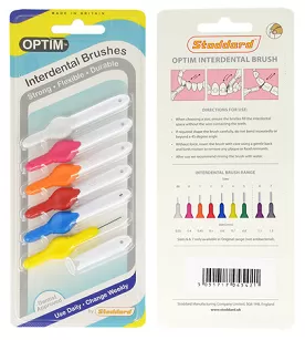 Szczoteczki Interdental OPTIM Stoddard do przestrzeni międzyzębowych / 6 szt. (Asortyment)
