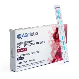 Chemiczne testy do sterylizacji V klasy AQTlabo / 2 x 200 szt.