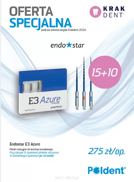 Endostar E3 Azure / uzup. 15 x 6 szt. + GRATIS: 10 x Endostar E3 Azure 6 szt. - OFERTA KRAKDENT