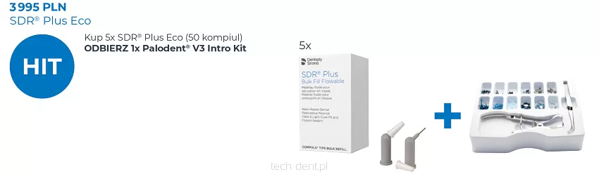 5 x SDR Plus Eco / 50 x 0,25g (Universal) + GRATIS: Palodent V3 Intro Kit