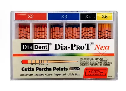 Gutaperka Protaper Next Dia-Pro T Diadent / 60 szt.
