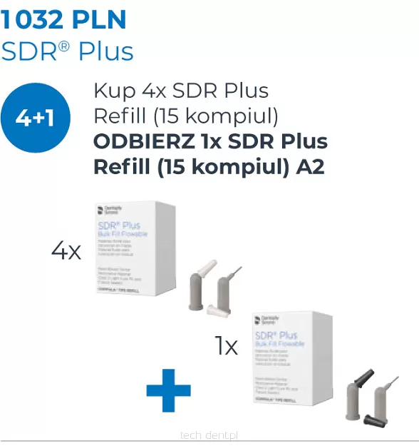 SDR Plus Refill / 4 x 15 x 0,25g (dowolne kolory) + GRATIS: SDR Plus 15 x 0,25g (A2)