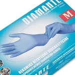 Rękawiczki nitrylowe bezpudrowe DIAMANTE / 100 szt. (M, L, XL)