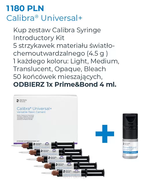 Calibra Universal + Introductory Kit / zest. 5 x 4,5g + GRATIS: 1 x Prime & Bond 4 ml