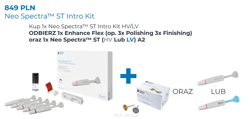 Neo Spectra ST Intro Kit HV lub LV + GRATIS:1 x Enhance Flex Intro Kit (6 szt.) + 1 x Neo Spectra ST 3g A2 (HV lub LV) oraz Neo Spectra ST flow (4 x 0.25g A2, 4 x 0,25g A3)